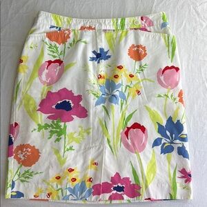 Liz Claiborne Floral Pencil Skirt - Multicolor size 8P